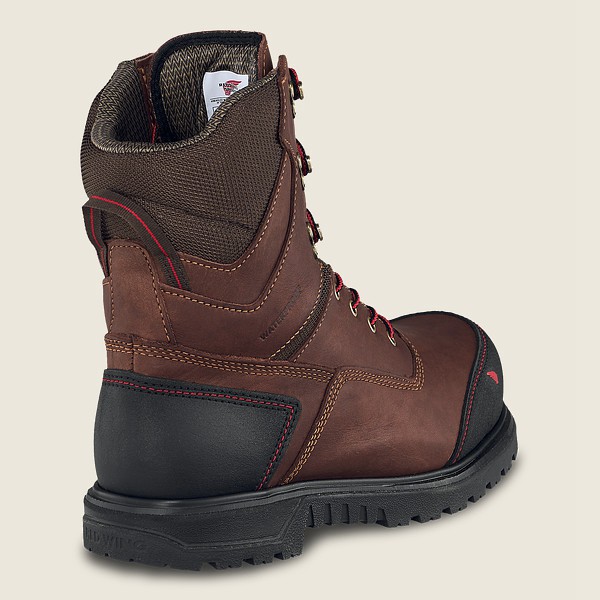 Red Wing Safety Boots Brnr Xp - 8-inch Waterproof Csa Toe - Brown/Black - Mens PME864517